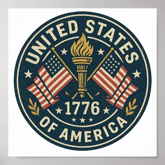 1776 Liberty Toch — Americana Sealヴィンテージ ポスター (正面)