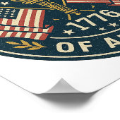 1776 Liberty Toch — Americana Sealヴィンテージ ポスター (角)