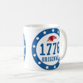 1776 Original 4 July Badge コーヒーマグカップ (正面右)