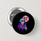 1776 Over 67 Funny Meme George Washington Drip  缶バッジ (正面&裏面)