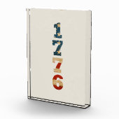 1776 Patriotic American Flag フォトブロック (右)