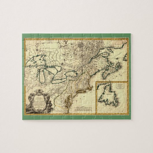 1778カナダと州の地統一された図 ジグソーパズル (横)