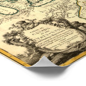 1778カナダと州の地統一された図 ポスター (角)