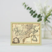 1778カナダと州の地統一された図 ポストカード (スタンド正面)