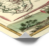 1778ルアイソールバミューダの地図 ポスター (角)