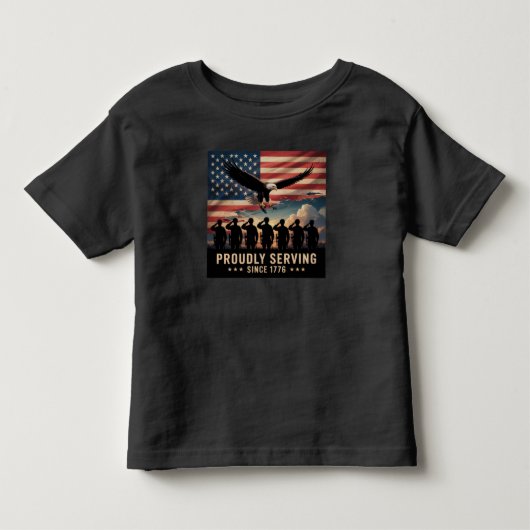17796年Tシャツ以来の素晴らしいサービス トドラーTシャツ (正面)