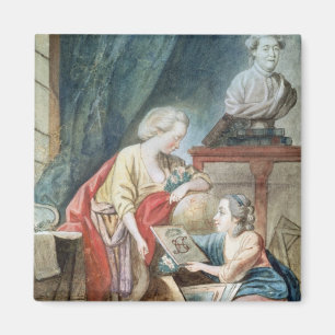 1780年にNecker家族 マグネット
