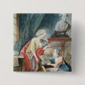 1780年にNecker家族 缶バッジ (正面)