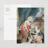 1780年のネッカー一家 ポストカード (正面/裏面)