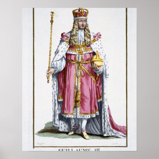 1780年オレンジのウィリアムIII(1650-1702) ポスター (正面)