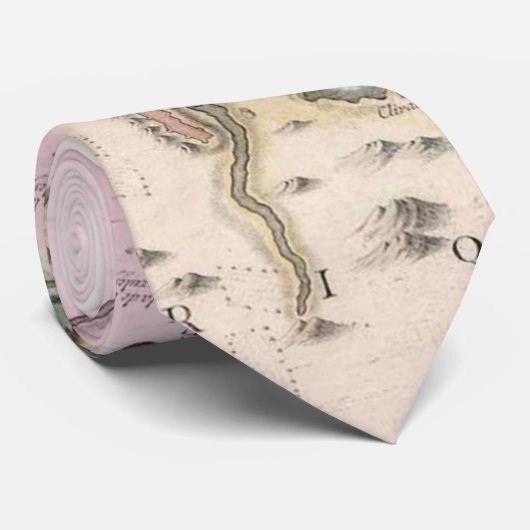 (1780年)ジブラルタル海峡のヴィンテージの地図 ネクタイ (ロール)