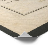 1780 Map of the Kingdoms of Galicia and Lodomeria  ポスター (角)