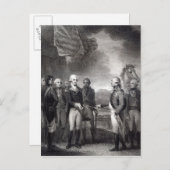 1781年ヨークタウンでのコーンワリス卿の降伏 ポストカード (正面/裏面)