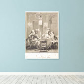 1781素晴らし年の晩餐、I.S.ヘルマンの刻み(17) キャンバスプリント (インサイチュ (ウッドフロア))