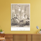 1781素晴らし年の晩餐、I.S.ヘルマンの刻み(17) キャンバスプリント (インサイチュ (リビング))