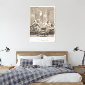 1781素晴らし年の晩餐、I.S.ヘルマンの刻み(17) キャンバスプリント (インサイチュ (寝室))