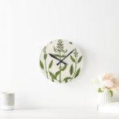 1782年の「不思議なハーブ」のサルビアム ラウンド壁時計 (ホーム)