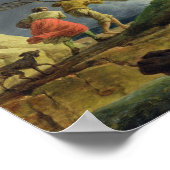 1782年、嵐の中の沿岸の風景 ポスター (角)