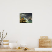 1782年、嵐の中の沿岸の風景 ポスター (キッチン)