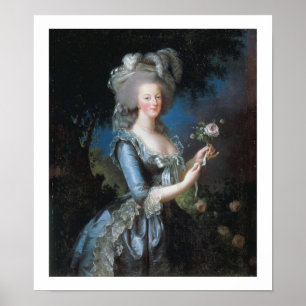 1783年のMarieアントワネット女王のヴィンテージの芸術ポスター ポスター