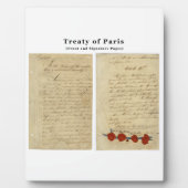 1783年オリジナル条約 フォトプラーク (正面)