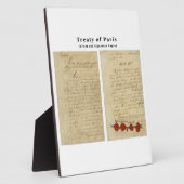 1783年オリジナル条約 フォトプラーク (側面)