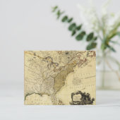 1784年ファーデンによるアメリカ合衆国の地図 ポストカード (スタンド正面)