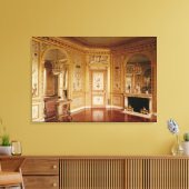 1785年マリーアントワネット飾のブードワール キャンバスプリント (インサイチュ (リビング))