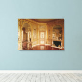 1785年マリーアントワネット飾のブードワール キャンバスプリント (インサイチュ (ウッドフロア))