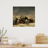 1786年～87年の吹雪 ポスター (キッチン)