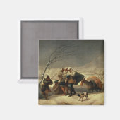 1786年～87年の吹雪 マグネット (正面/裏面)