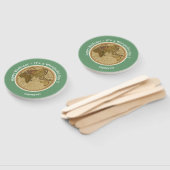 1786 東半球マップをテーマにしたパーティー ハンドファン (組立なし)