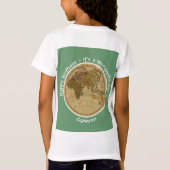 1786 東半球マップをテーマにしたパーティー Tシャツ (裏面)