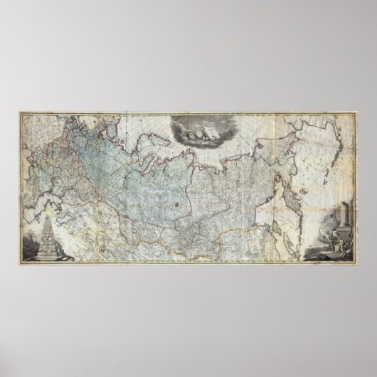 1787年の皇帝城壁ロシアの図 ポスター (正面)