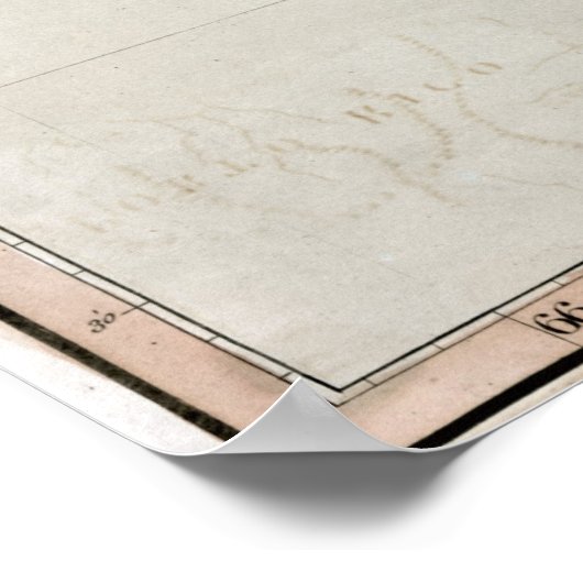 1789カリブの諸島 ポスター (角)