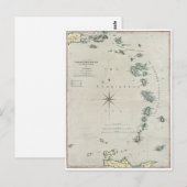 1789カリブの諸島 ポストカード (正面/裏面)