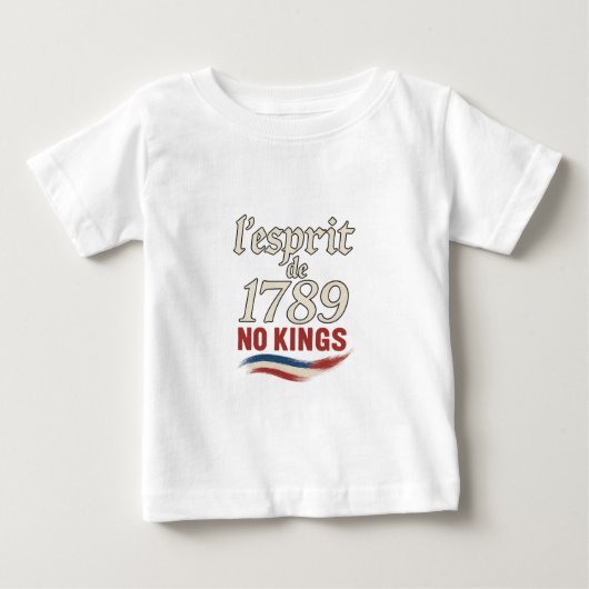 1789年の王なし ベビーTシャツ (正面)