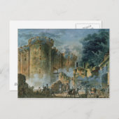 1789年7月14日バスティーユの捕食 ポストカード (正面/裏面)