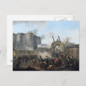 1789年7月14日バスティーユの捕食 ポストカード (正面/裏面)