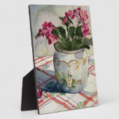 1790アフリカのヴィオレットをブルーポット フォトプラーク (側面)