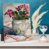 1790アフリカのヴィオレットをブルーポット フォトプラーク (側面)