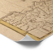 1790イタリアの地図 ポスター (角)