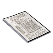 1790年のセンサス結果のノート ノートブック (右側)