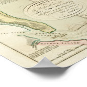 1790年チャート聖マリア川とナッソー川 ポスター (角)