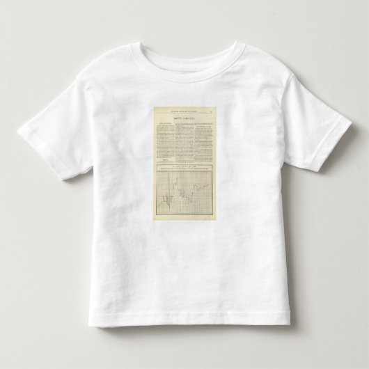 1791年から1894年までアメリカの税率 トドラーTシャツ (正面)