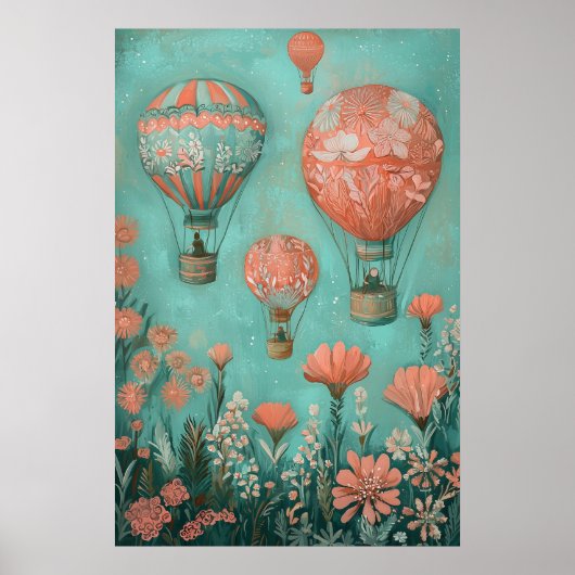 1792フローティング熱気球 ポスター (正面)