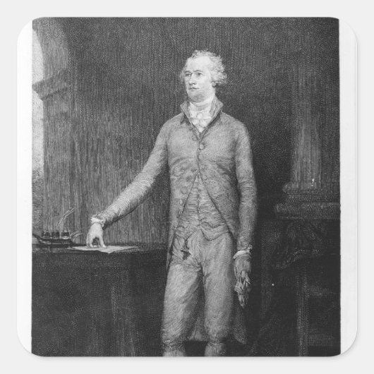 1792年の後のアレキサンダー絵画・ハミルトン スクエアシール (正面)