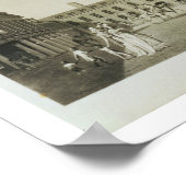 1792素晴らし年ダブリン城の宮廷造園 ポスター (角)