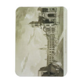 1792素晴らし年ダブリン城の宮廷造園 マグネット (縦)