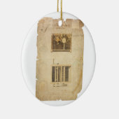 1794年に綿ジンのためのEliウィットニーのパテント セラミックオーナメント (右)